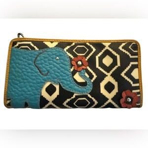 Relic Boho Blue Elephant Wallet